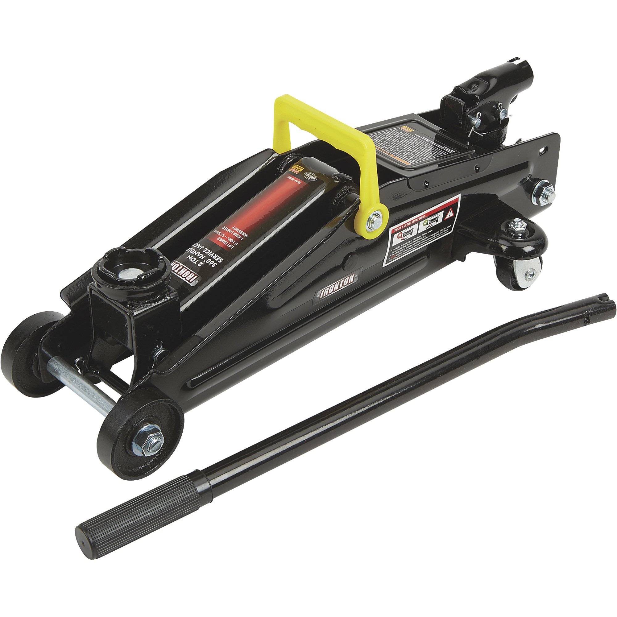 Ironton 2-Ton Hydraulic Trolley Jack with 360° Handle
